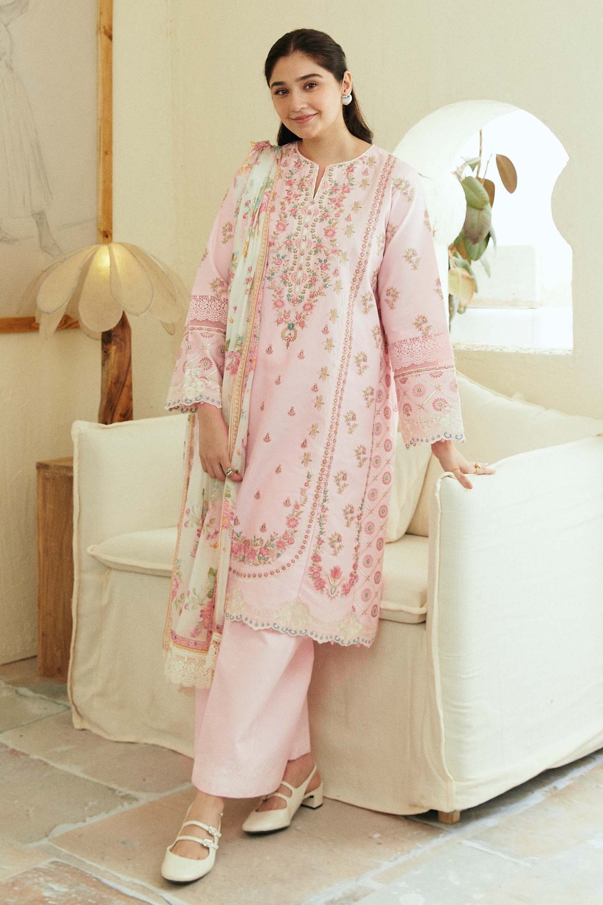 Zara Shahjahan | Coco Lawn Eid Edit 24 | ROOHI-D8 -  Zara Shahjahan Luxury - Original Designer Dress - House of Maryam
