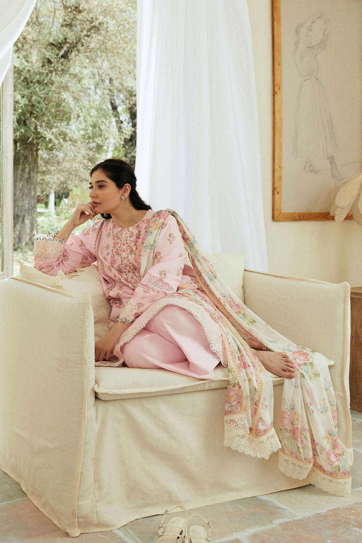 Zara Shahjahan | Coco Lawn Eid Edit 24 | ROOHI-D8 -  Zara Shahjahan Luxury - Original Designer Dress - House of Maryam
