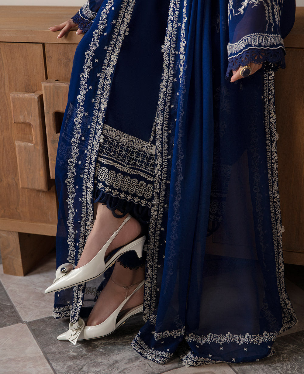 Republic Womenswear | Premium Pret 25 | RPP-05 (Bleu rêveur) -  Republic Womenswear Ladies Clothes - Original Designer Dress - House of Maryam