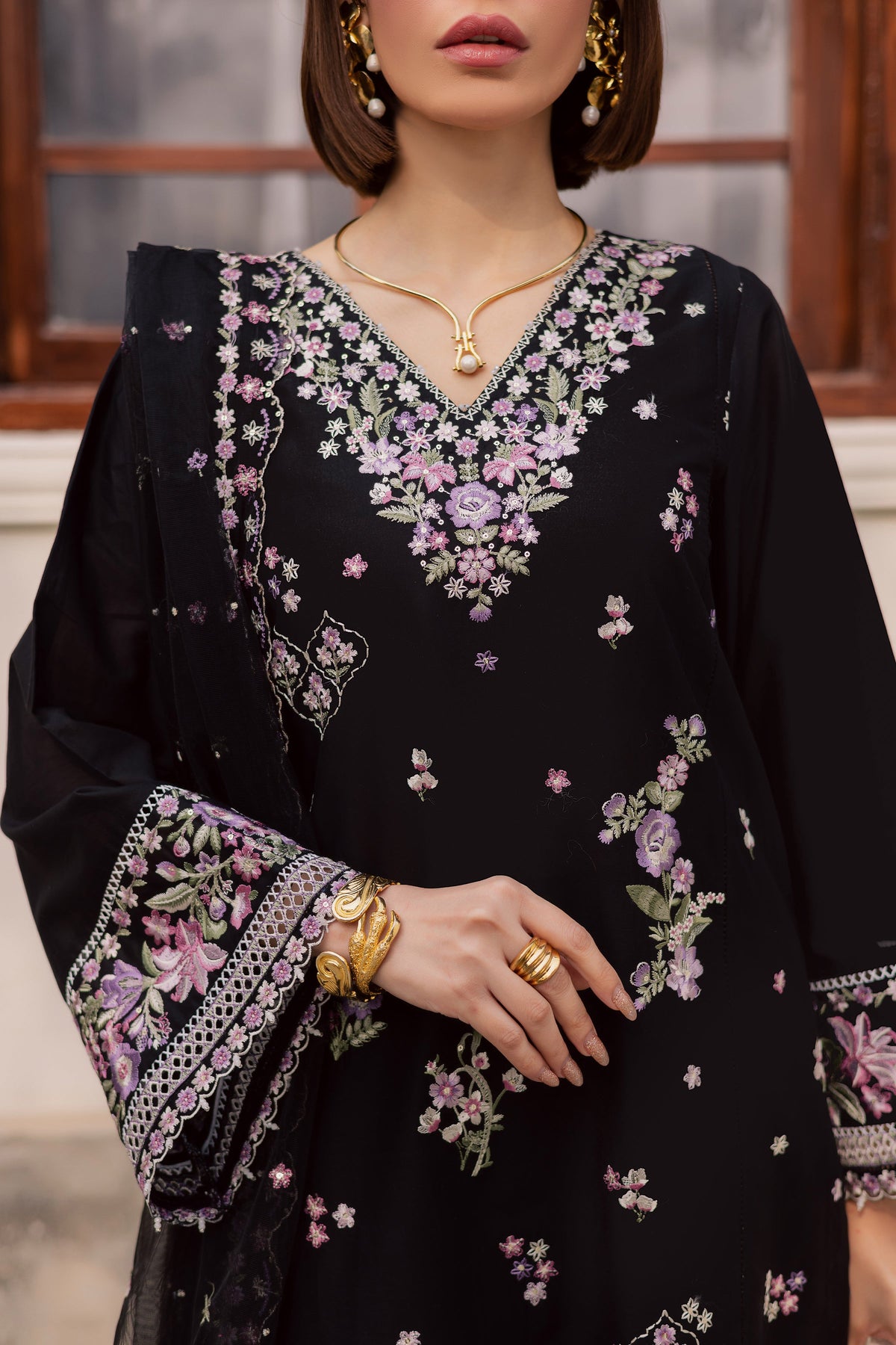 Batik | Feyre Luxury Lawn Eid Edit 26' | Raeqa 3Pc-7