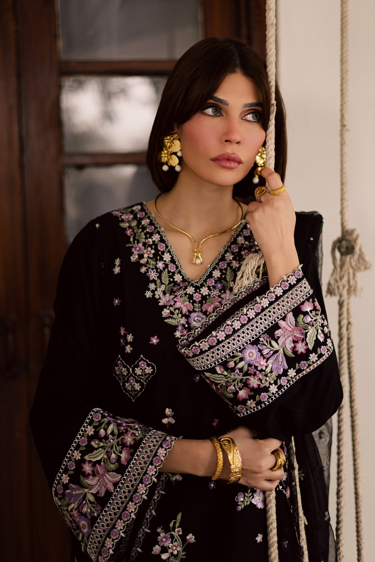 Batik | Feyre Luxury Lawn Eid Edit 26' | Raeqa 3Pc, image 2