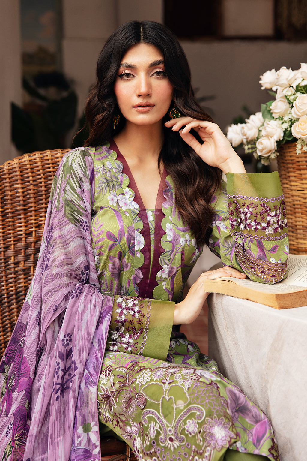 Ramsha | Rangrez Lawn Collection | N-410 -  Ramsha Casuals - Original Designer Dress - House of Maryam