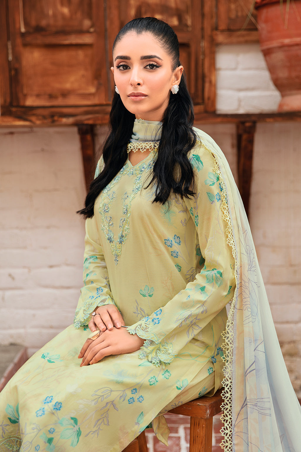 Ramsha | Rangrez Lawn Collection | N-407 -  Ramsha Casuals - Original Designer Dress - House of Maryam