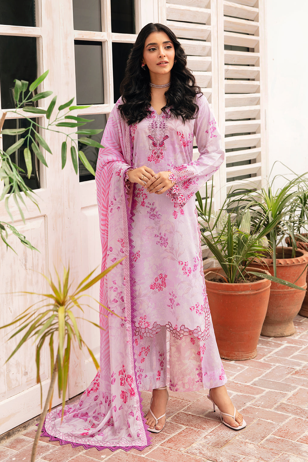Ramsha | Rangrez Lawn Collection | N-405 -  Ramsha Casuals - Original Designer Dress - House of Maryam