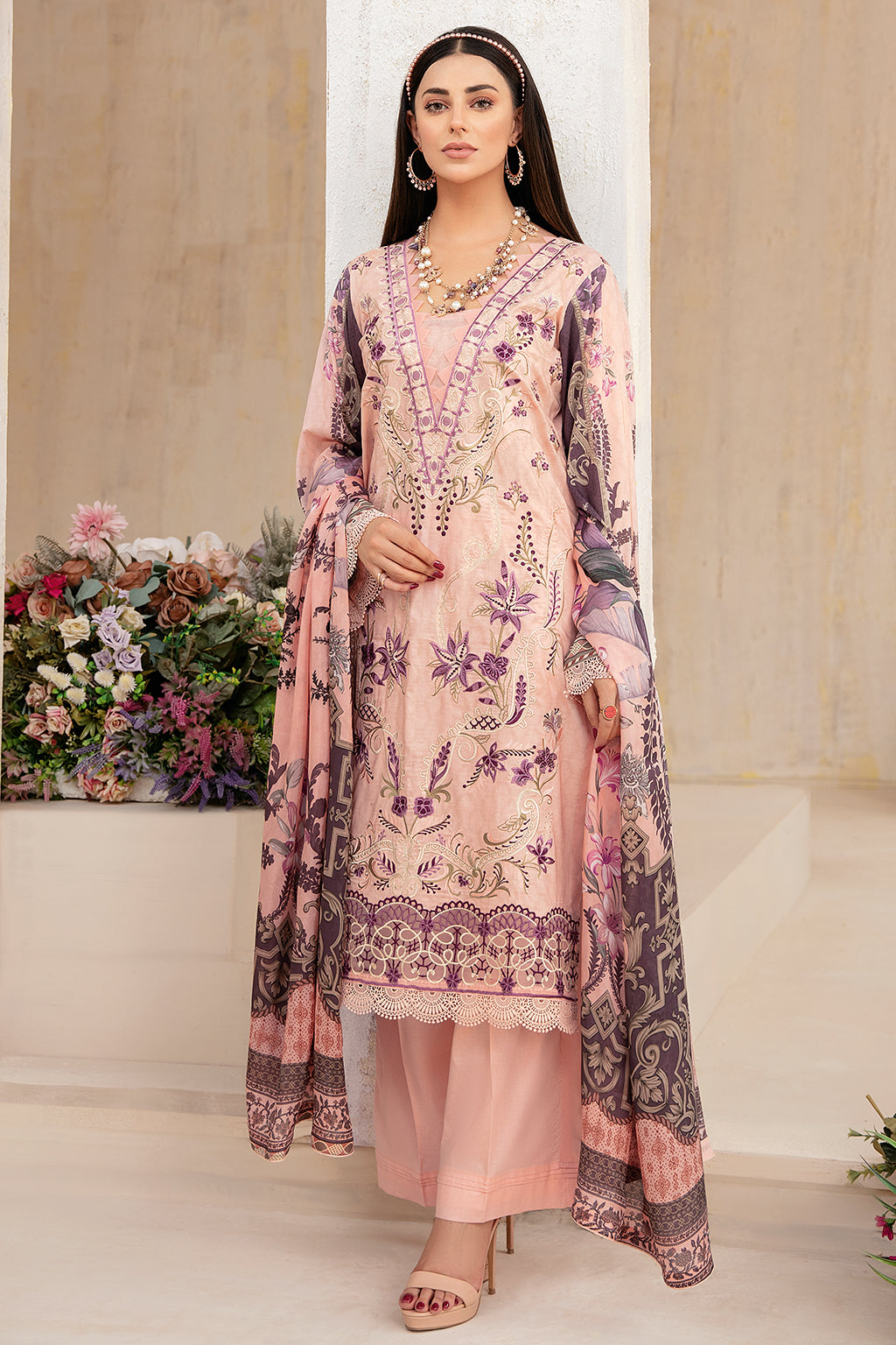 Ramsha | Rangrez Lawn Collection | N-306 -  Ramsha Casuals - Original Designer Dress - House of Maryam