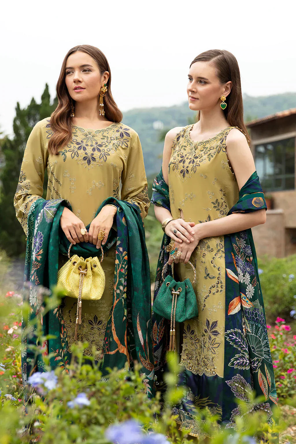 Ramsha | Andaz Collection | OLIVE GREEN