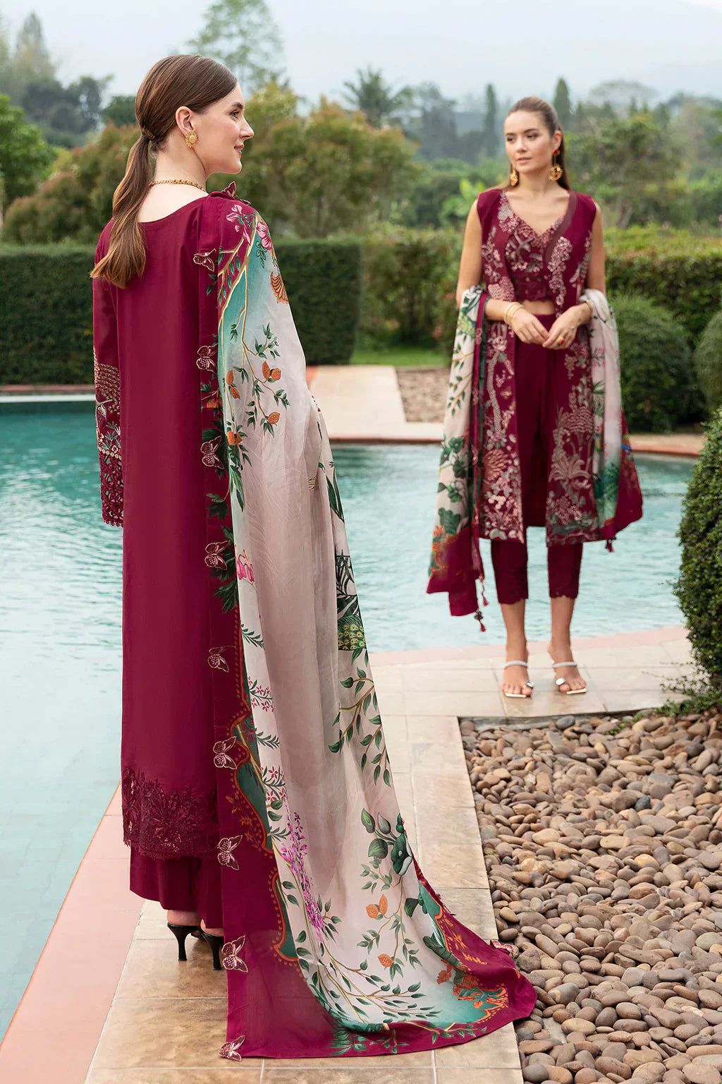 Ramsha | Andaz Collection | CRIMSON GLOW by Designer Ramsha - House of Maryam - Pakistani Designer Ethnic Wear in {{ shop.shopifyCountryName }}