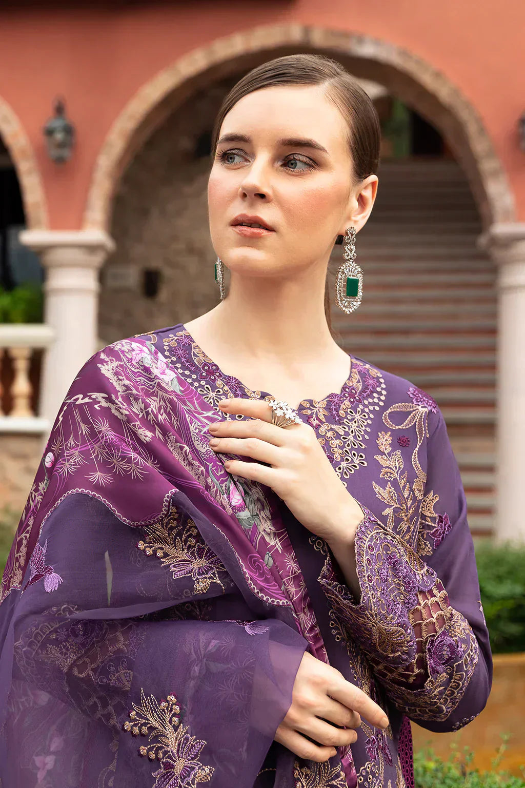 Ramsha | Andaz Collection | PURPLE SAPPHIRE -  Ramsha Luxury - Original Designer Dress - House of Maryam