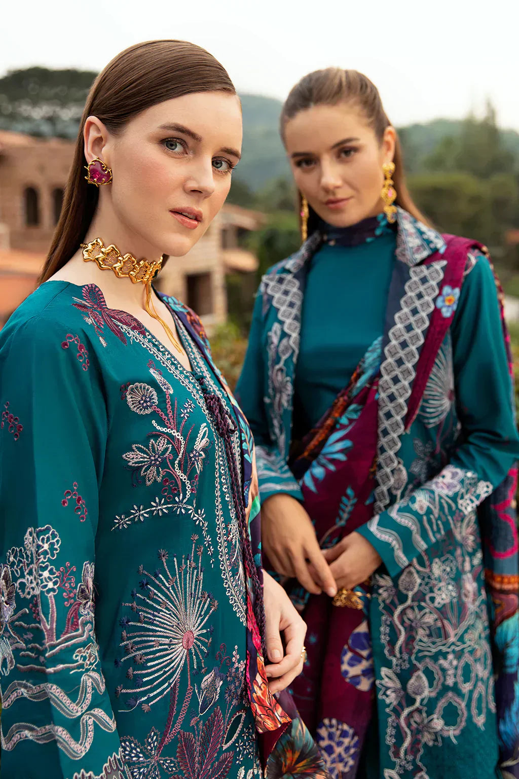 Ramsha | Andaz Collection | SEA BLUE by Designer Ramsha - House of Maryam - Pakistani Designer Ethnic Wear in {{ shop.shopifyCountryName }}