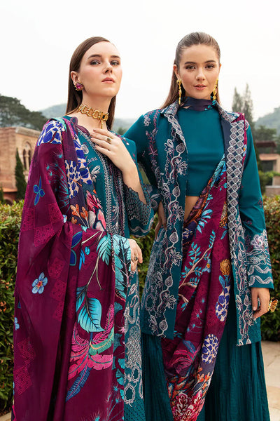 Ramsha | Andaz Collection | SEA BLUE -  Ramsha Luxury - Original Designer Dress - House of Maryam