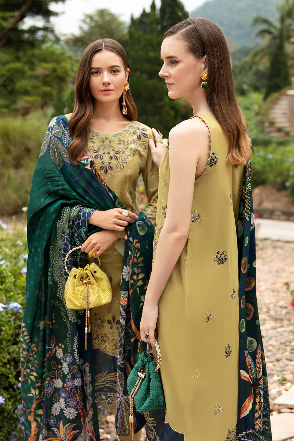 Ramsha | Andaz Collection | OLIVE GREEN