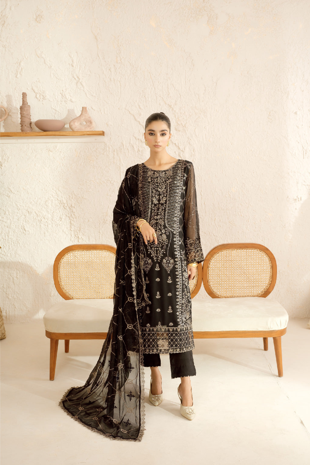 Ramsha | Sonehri Collection | BB-107 -  Ramsha Ladies Clothes - Original Designer Dress - House of Maryam