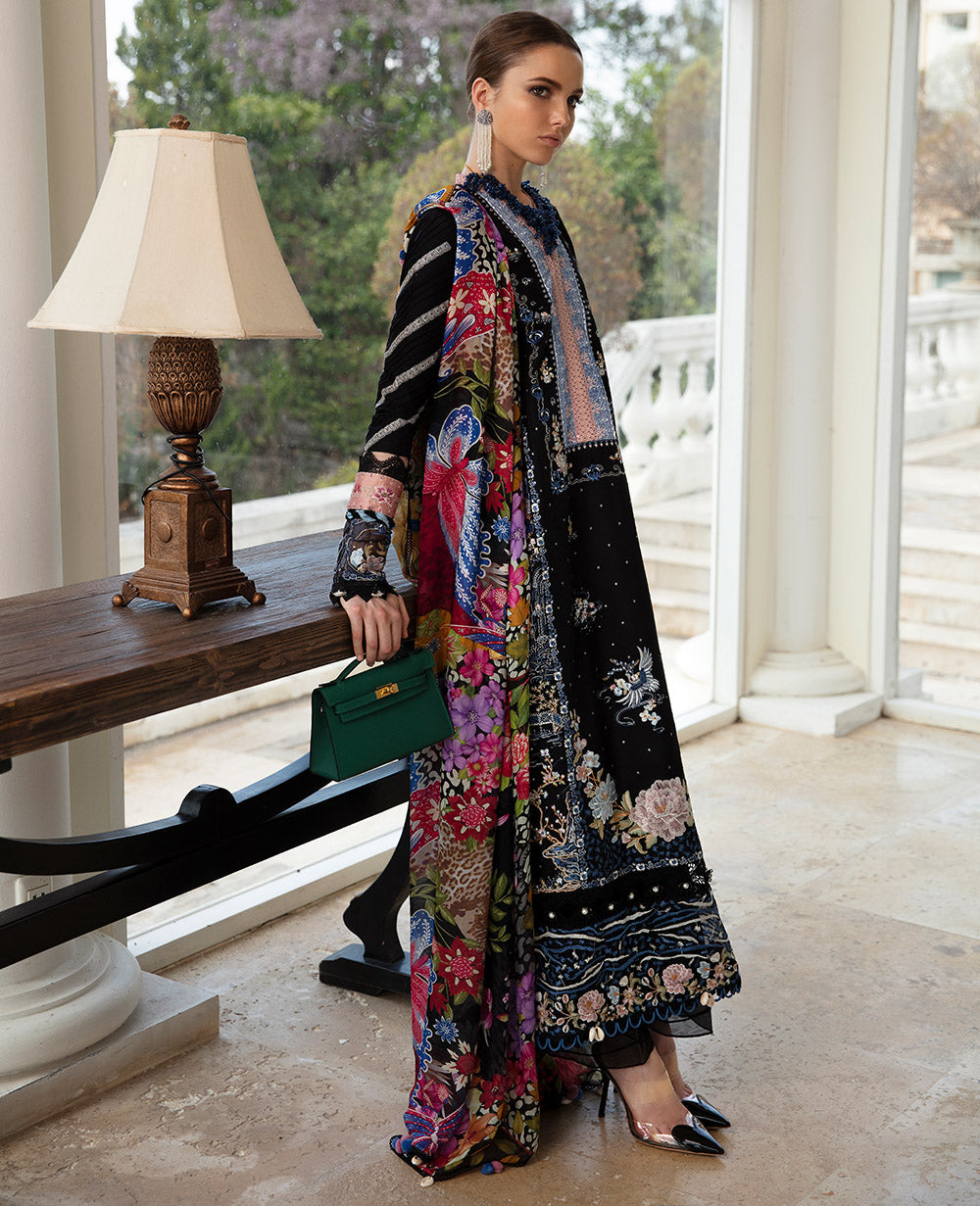 Republic Womenswear | Ilana Eid Luxury Lawn | MÃÂ©line by Designer Republic Womenswear - House of Maryam - Pakistani Designer Ethnic Wear in {{ shop.shopifyCountryName }}