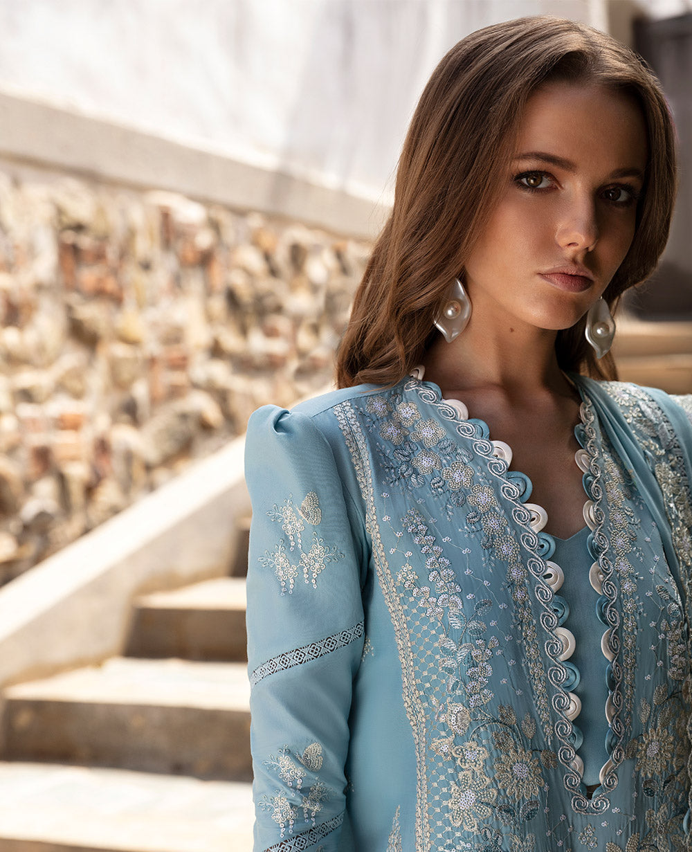 Republic Womenswear | Ilana Eid Luxury Lawn | Azure by Republic Womenswear - House of Maryam