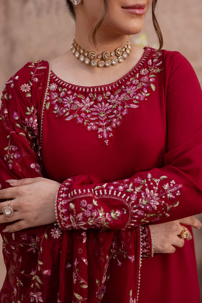 Batik | Gulmohar Festive Eid Edit 26' | Red Adina 3Pc
