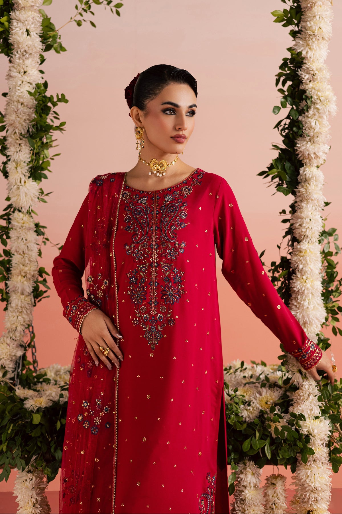 Batik | Gulmohar Festive Eid Edit 26' | Red Sona 3Pc-4