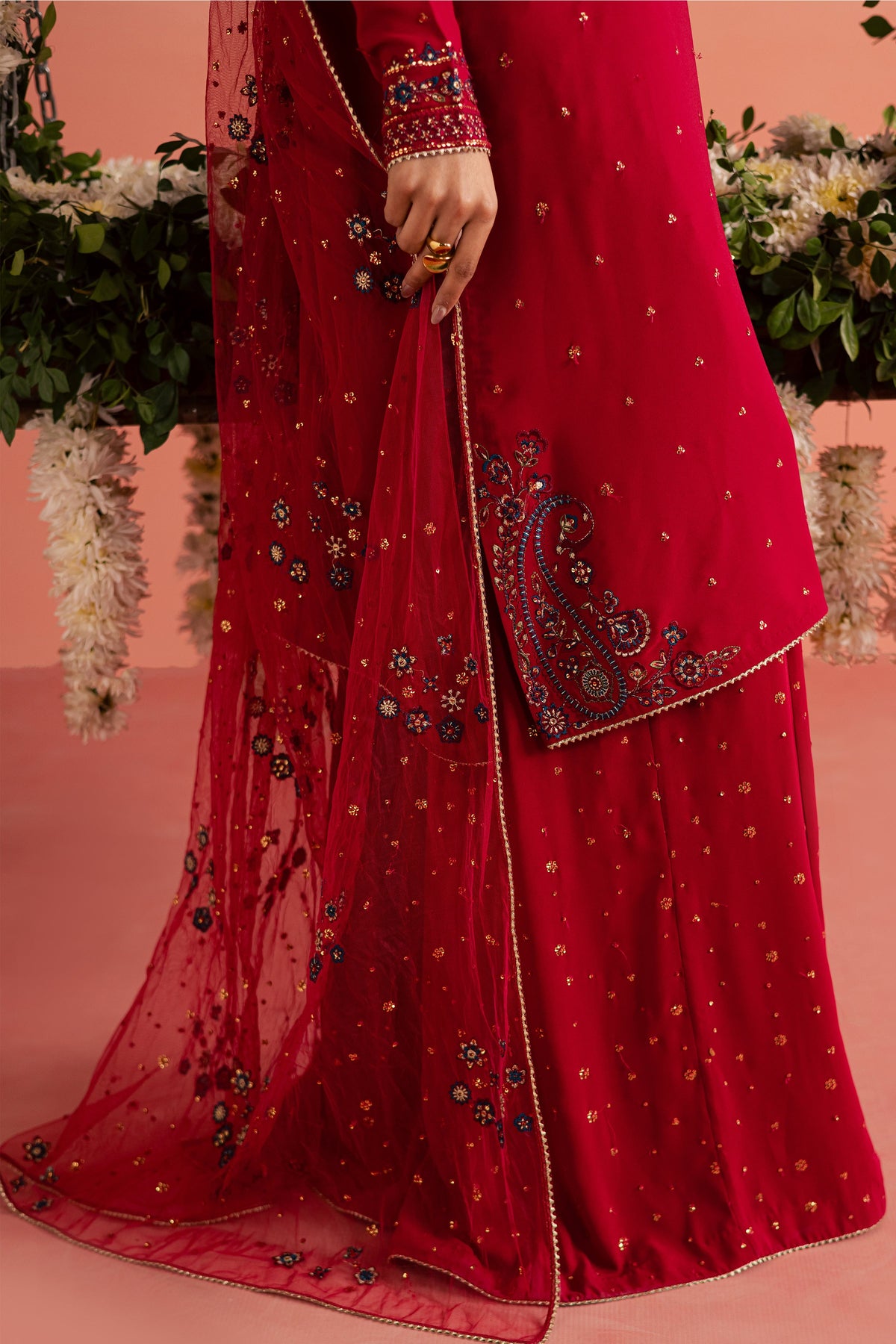 Batik | Gulmohar Festive Eid Edit 26' | Red Sona 3Pc-7