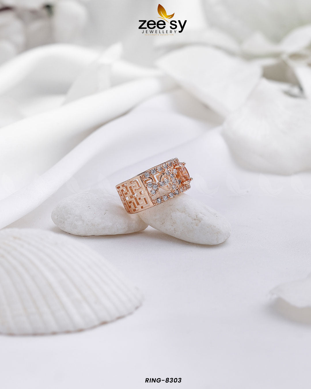 Ring-8303 -  Zeesy Rings - Original Designer Dress - House of Maryam
