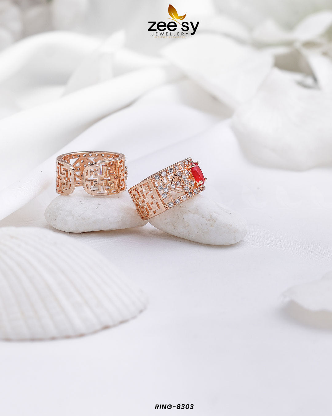 Ring-8303 -  Zeesy Rings - Original Designer Dress - House of Maryam