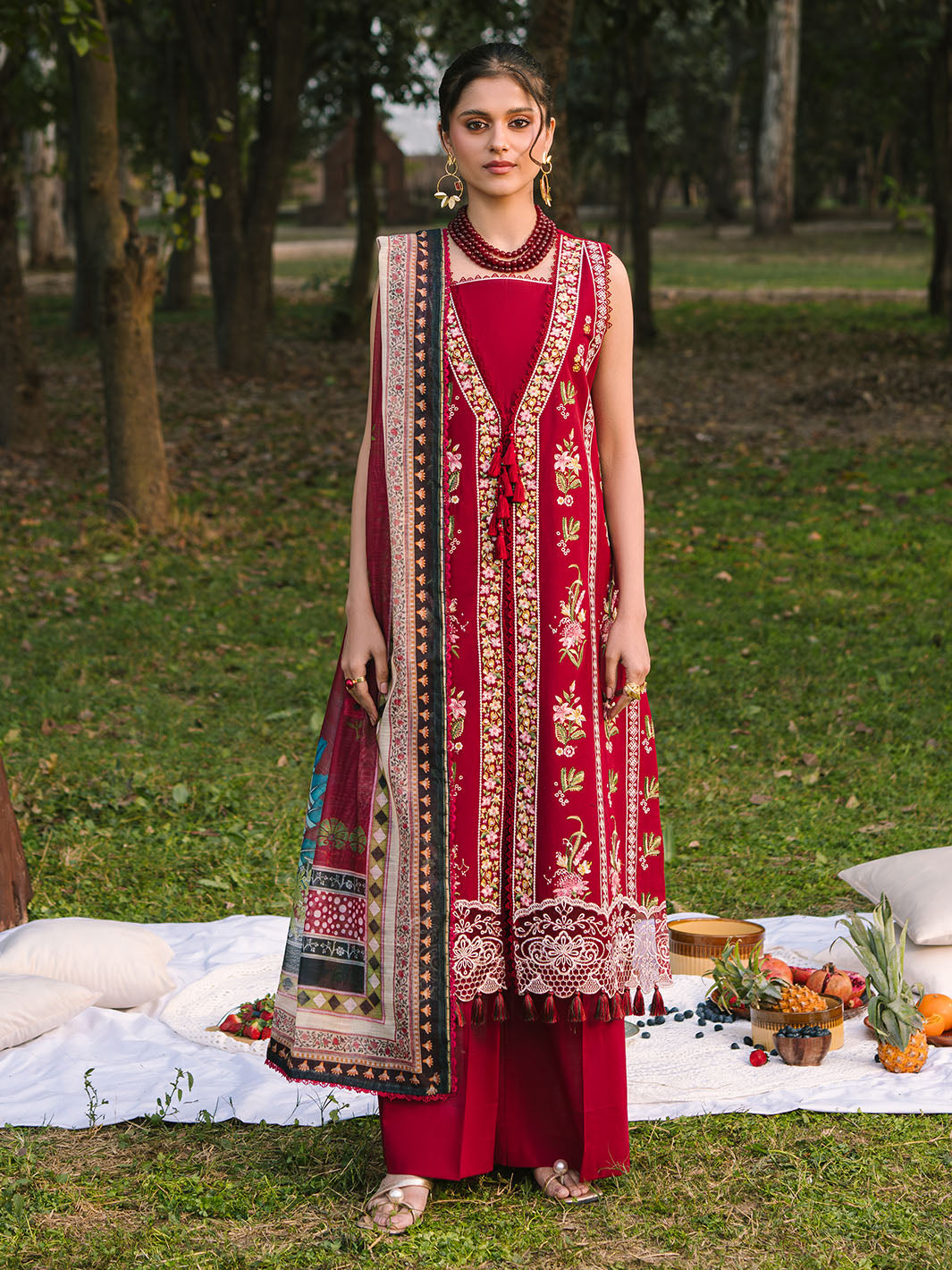 Mahnur | Dahlia Luxury Lawn 25 | Rosina -  Mahnur Ladies Clothes - Original Designer Dress - House of Maryam