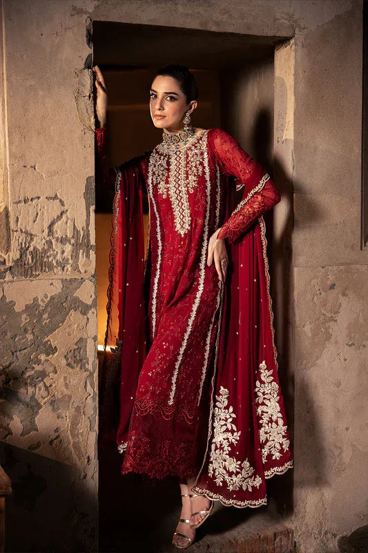Azure | Luxe Formals | Royal Crimson -  Azure Ladies Clothes - Original Designer Dress - House of Maryam