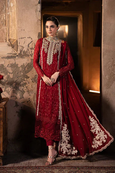 Azure | Luxe Formals | Royal Crimson -  Azure Ladies Clothes - Original Designer Dress - House of Maryam