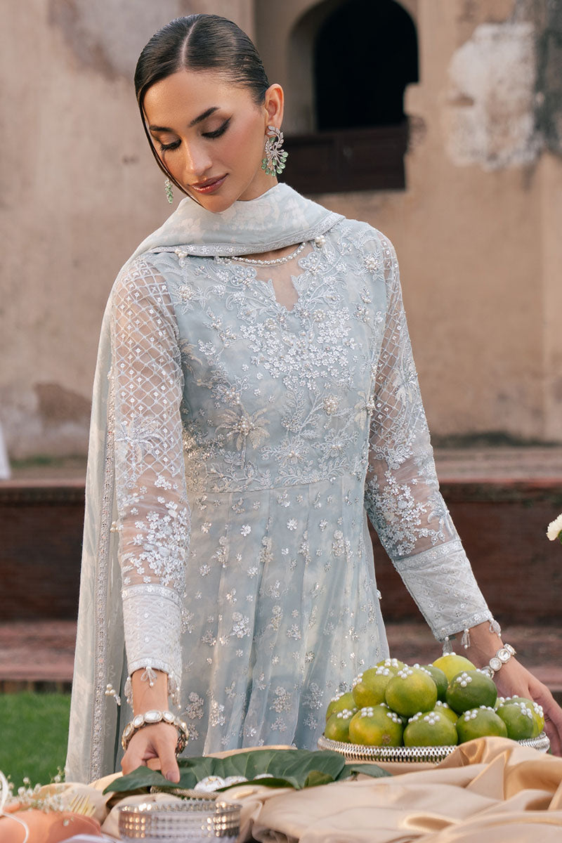 Cross Stitch | Wedding Pret | Royal Glint-2PC Organza Embroidered Pret-1