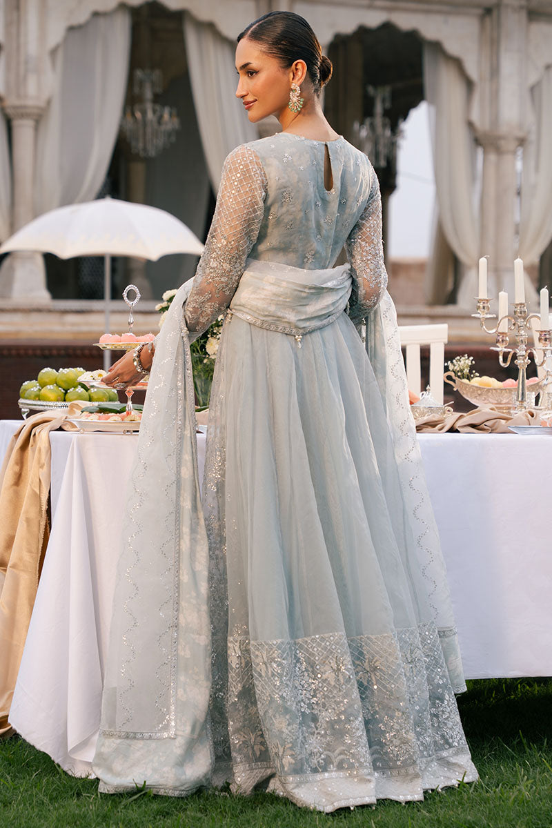 Cross Stitch | Wedding Pret | Royal Glint-2PC Organza Embroidered Pret-5