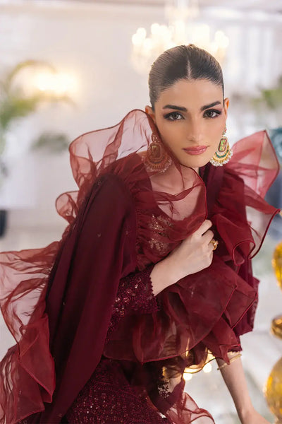 Azure | Embroidered Ensembles 23 | Ruby Vine -  Azure Formal - Original Designer Dress - House of Maryam