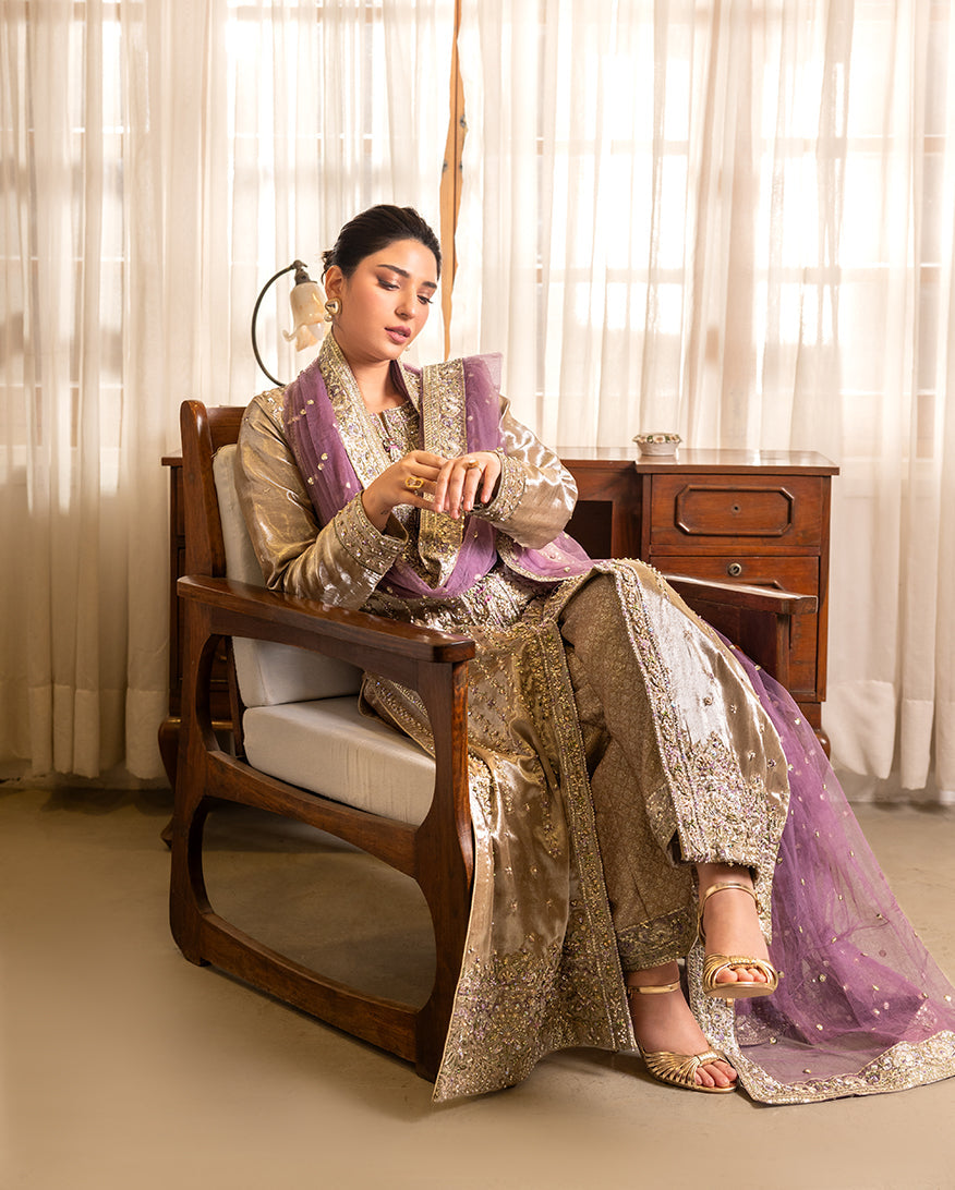 Mushq | Sunehri Lama Silk | Rumsha-5