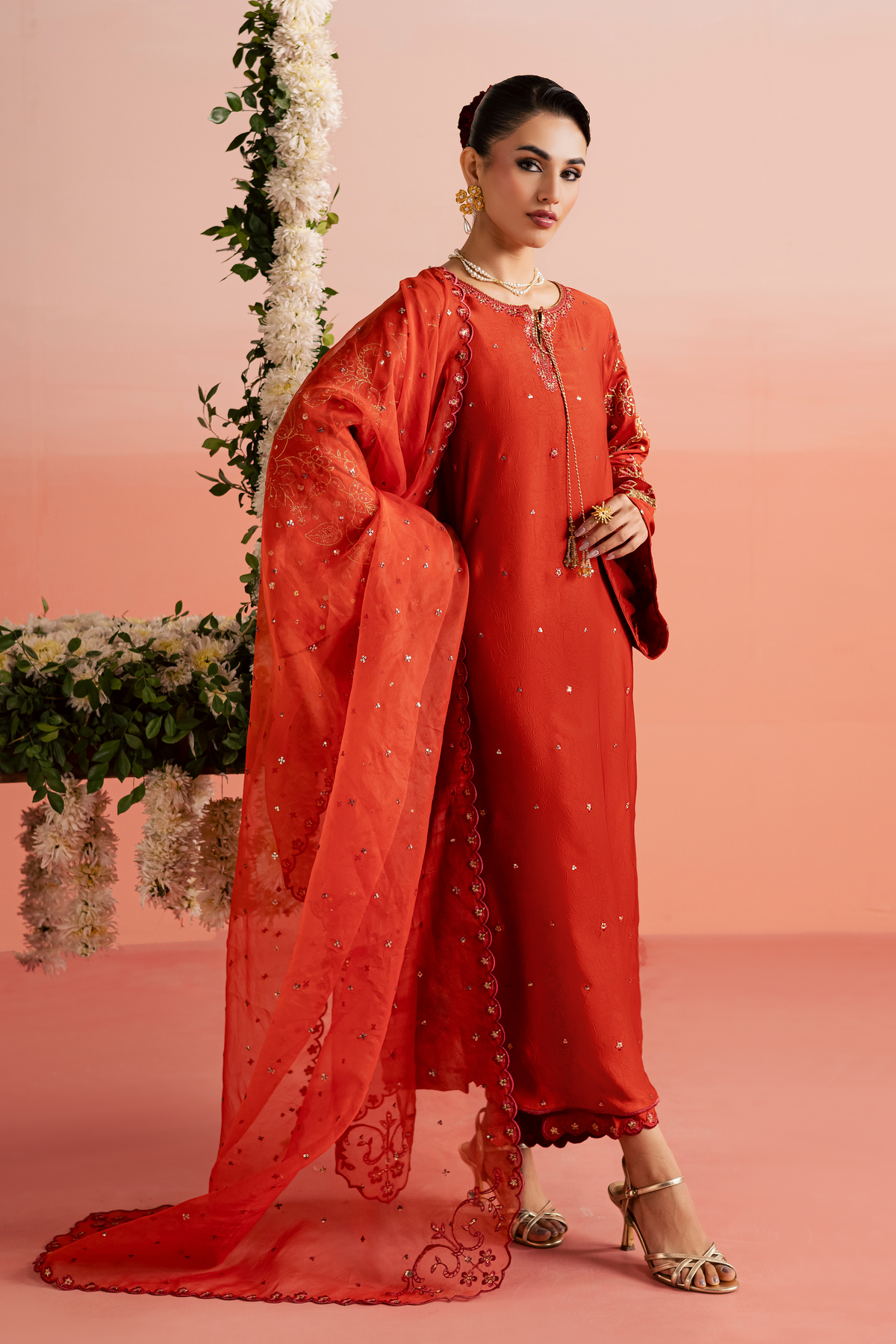 Batik | Gulmohar Festive Eid Edit 26' | Rust Livia 3Pc