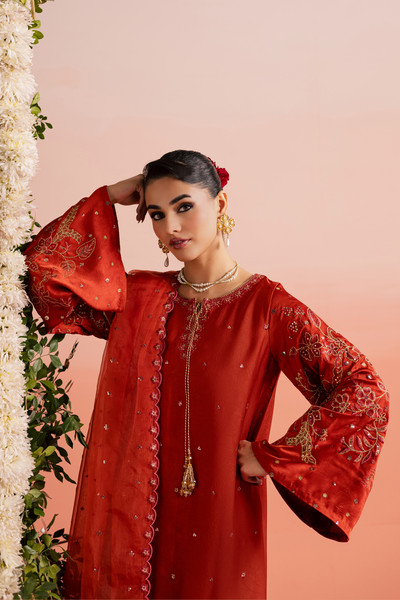 Batik | Gulmohar Festive Eid Edit 26' | Rust Livia 3Pc