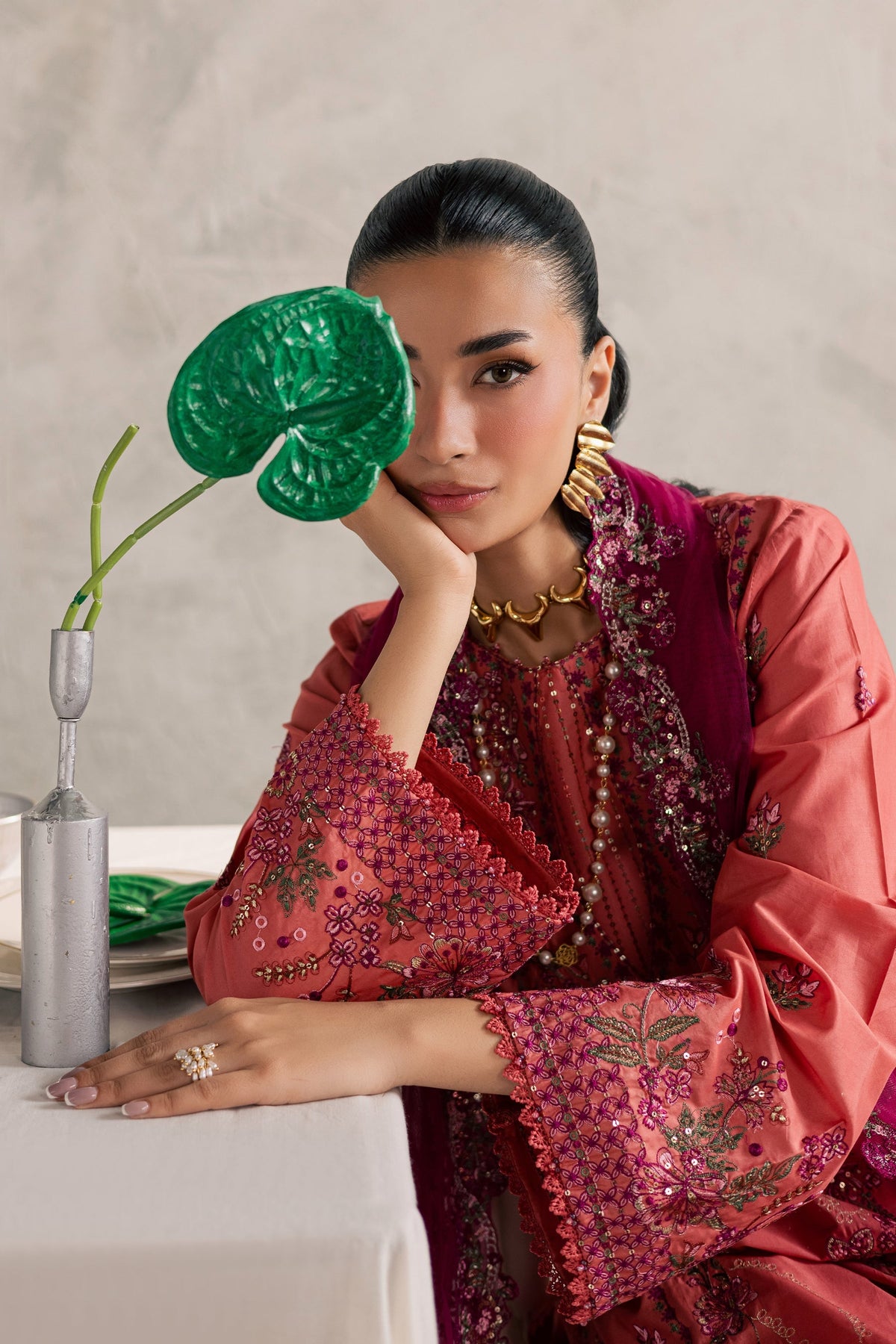 Batik | Festive Eid 26 | Rust Nazneen, image 4