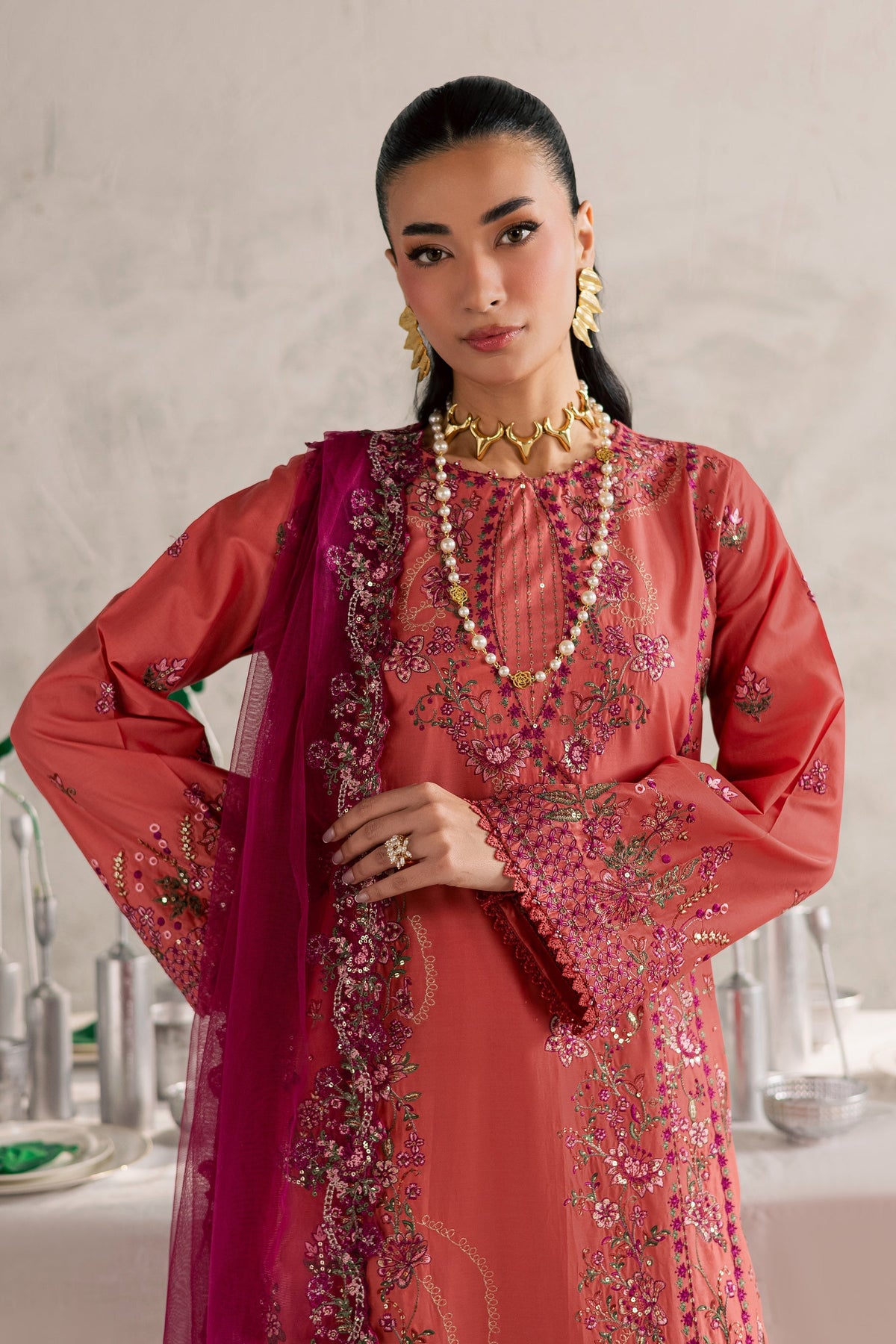 Batik | Festive Eid 26 | Rust Nazneen, image 3
