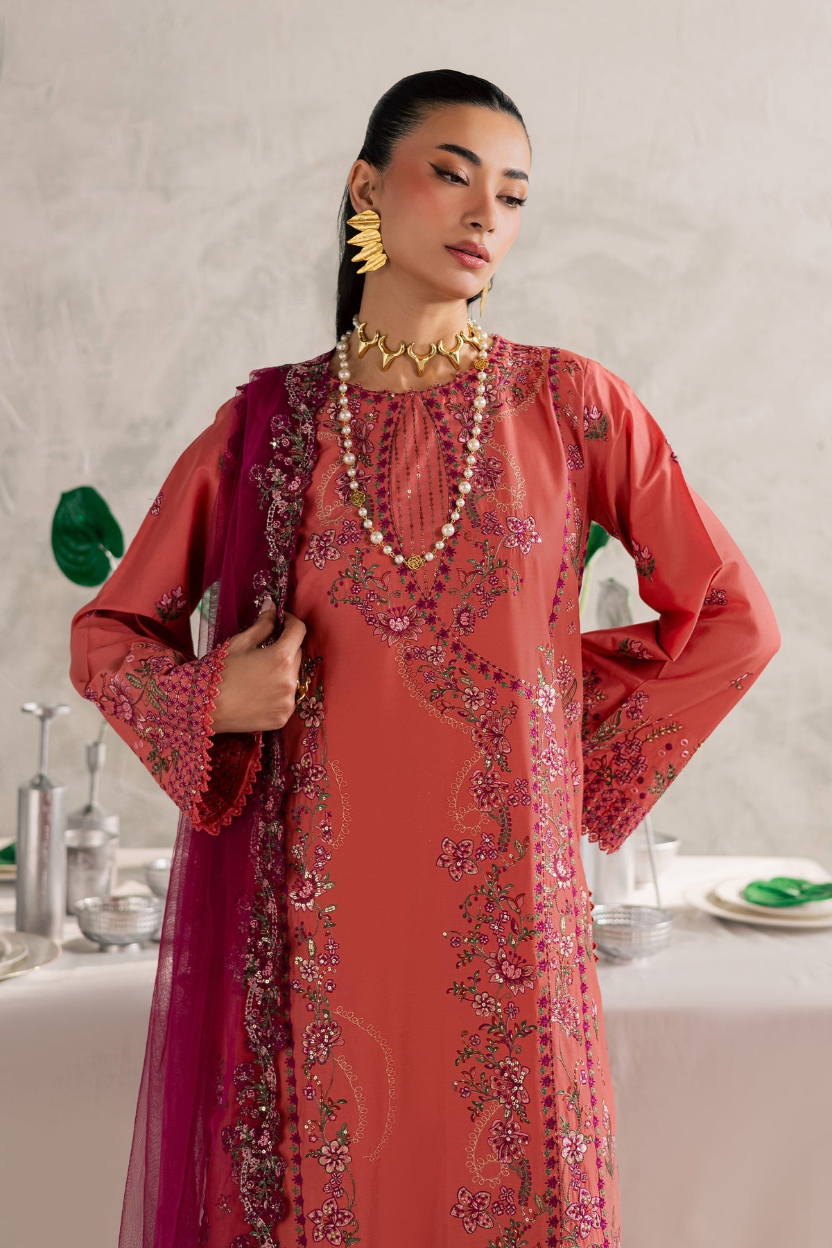 Batik | Festive Eid 26 | Rust Nazneen, image 7
