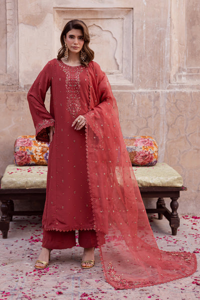Batik | Gulmohar Festive Eid Edit 26' | Rusty Iris 3pc