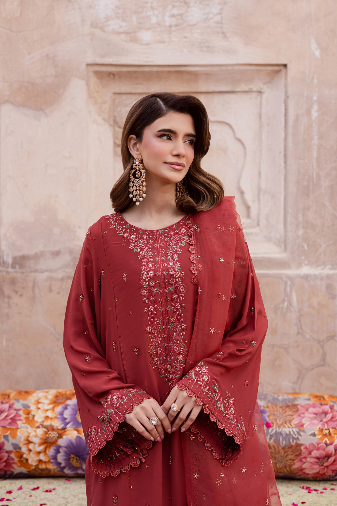 Batik | Gulmohar Festive Eid Edit 26' | Rusty Iris 3pc