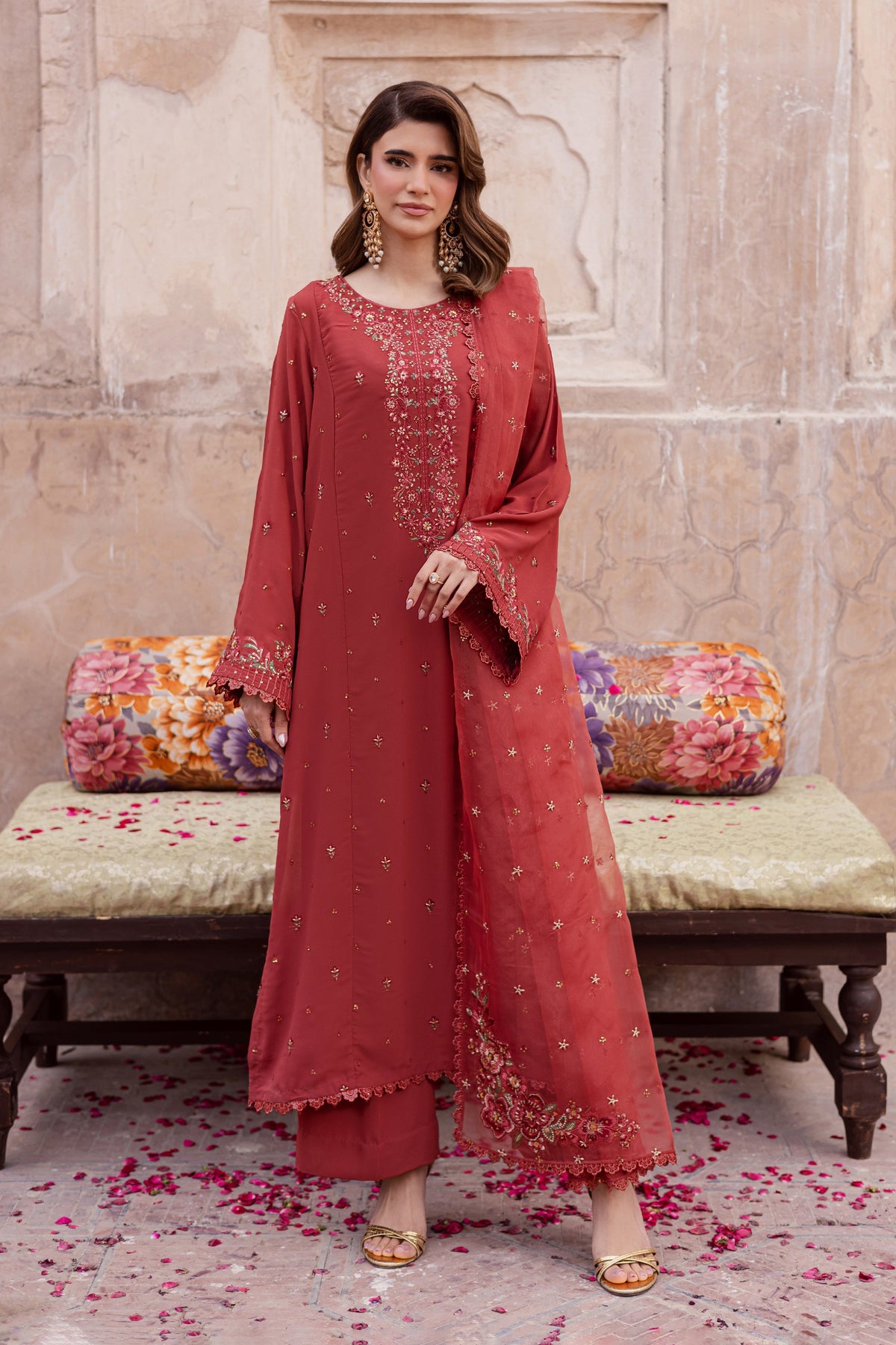 Batik | Gulmohar Festive Eid Edit 26' | Rusty Iris 3pc
