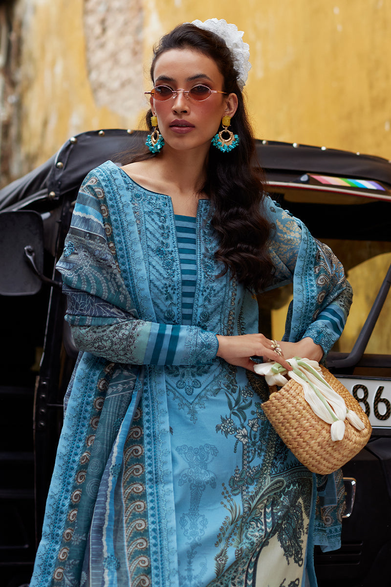 Gulaal | Saffira Lawn 25 | Inayah -  Gulaal Ladies Clothes - Original Designer Dress - House of Maryam