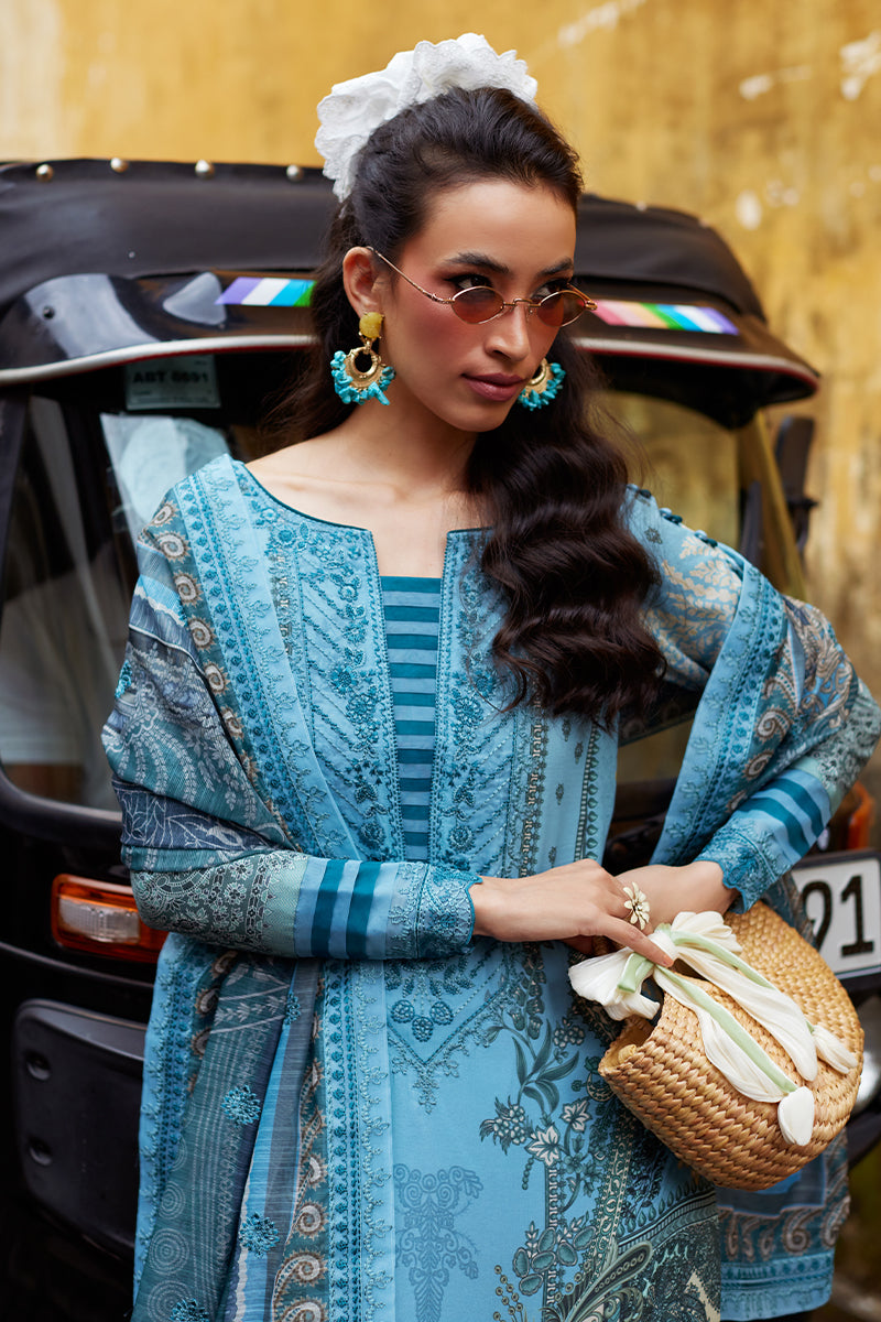 Gulaal | Saffira Lawn 25 | Inayah -  Gulaal Ladies Clothes - Original Designer Dress - House of Maryam