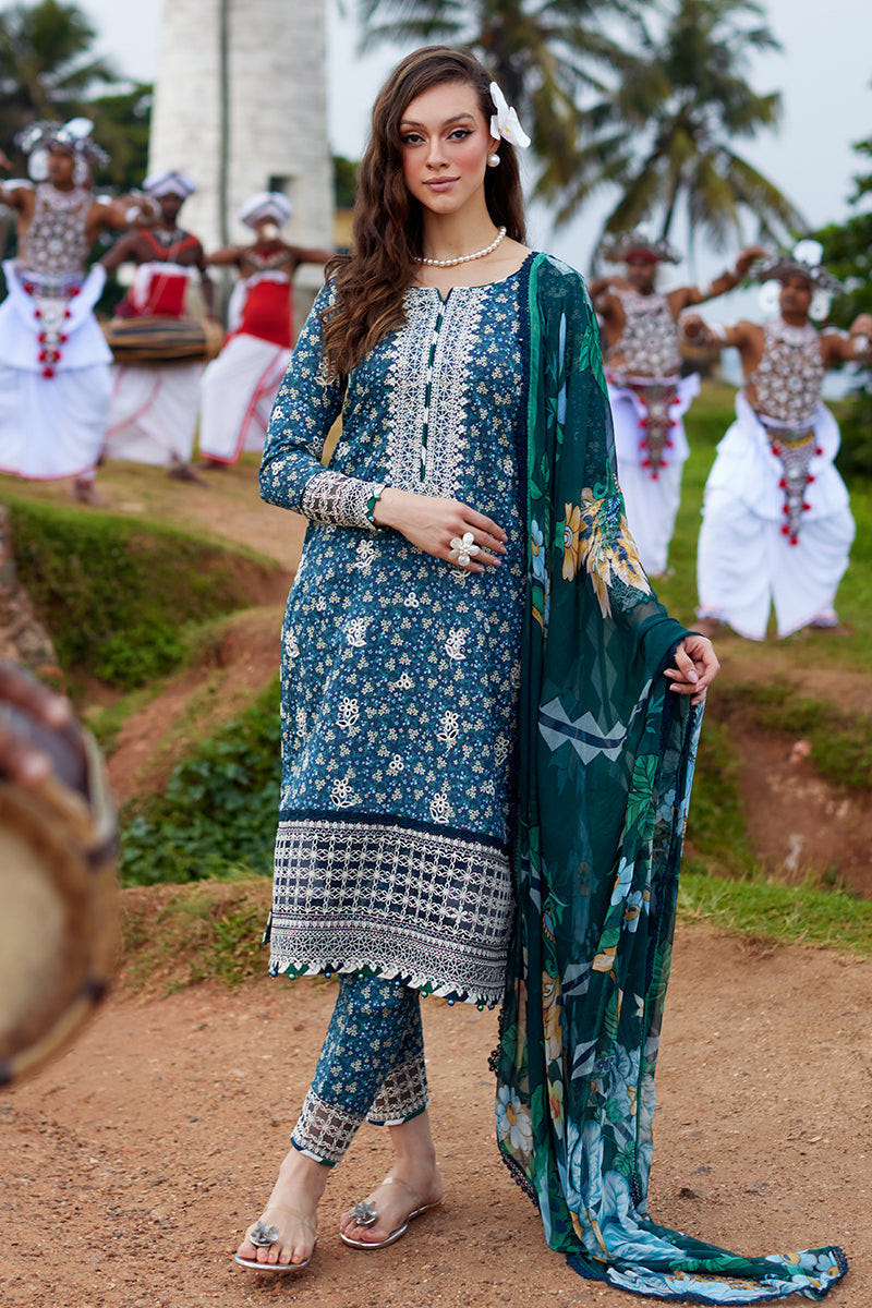 Gulaal | Saffira Lawn 25 | Chloe -  Gulaal Ladies Clothes - Original Designer Dress - House of Maryam