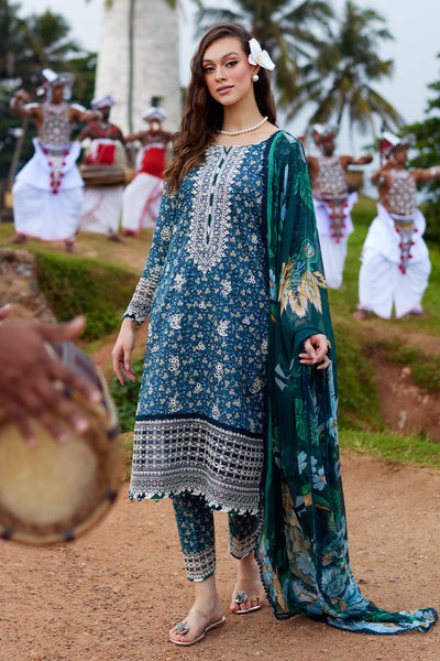 Gulaal | Saffira Lawn 25 | Chloe -  Gulaal Ladies Clothes - Original Designer Dress - House of Maryam
