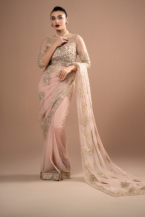 Imrozia Premium | Lumiere Luxury Sarees | 01 Rose Clair -  Imrozia Premium Formal - Original Designer Dress - House of Maryam