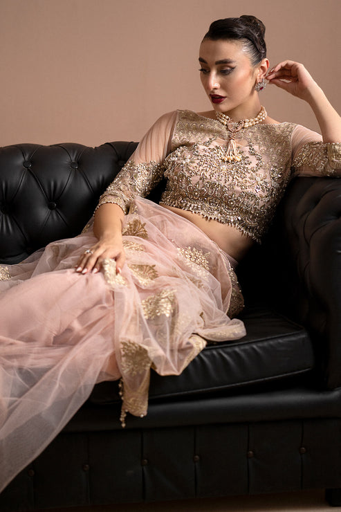 Imrozia Premium | Lumiere Luxury Sarees | 01 Rose Clair -  Imrozia Premium Formal - Original Designer Dress - House of Maryam