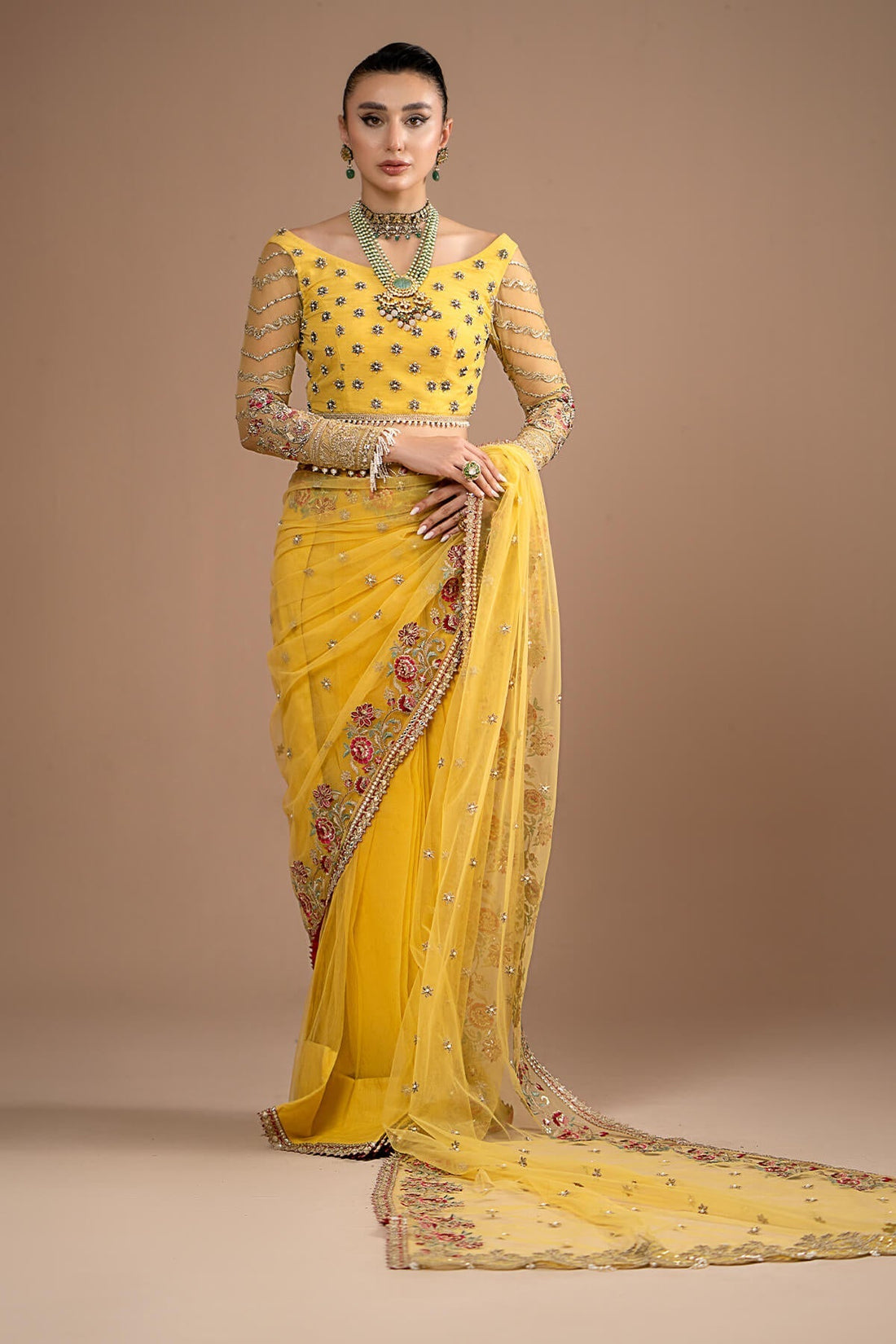Imrozia Premium | Lumiere Luxury Sarees | 02 Lustrous Gold -  Imrozia Premium Formal -  House of Maryam