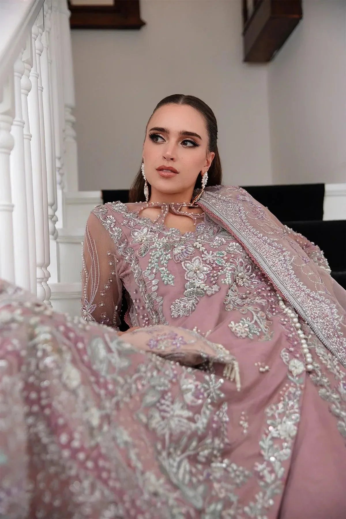 AJR Couture | Alif Luxury Wedding Formals 23 | Violet -  AJR Couture Bridal - Original Designer Dress - House of Maryam