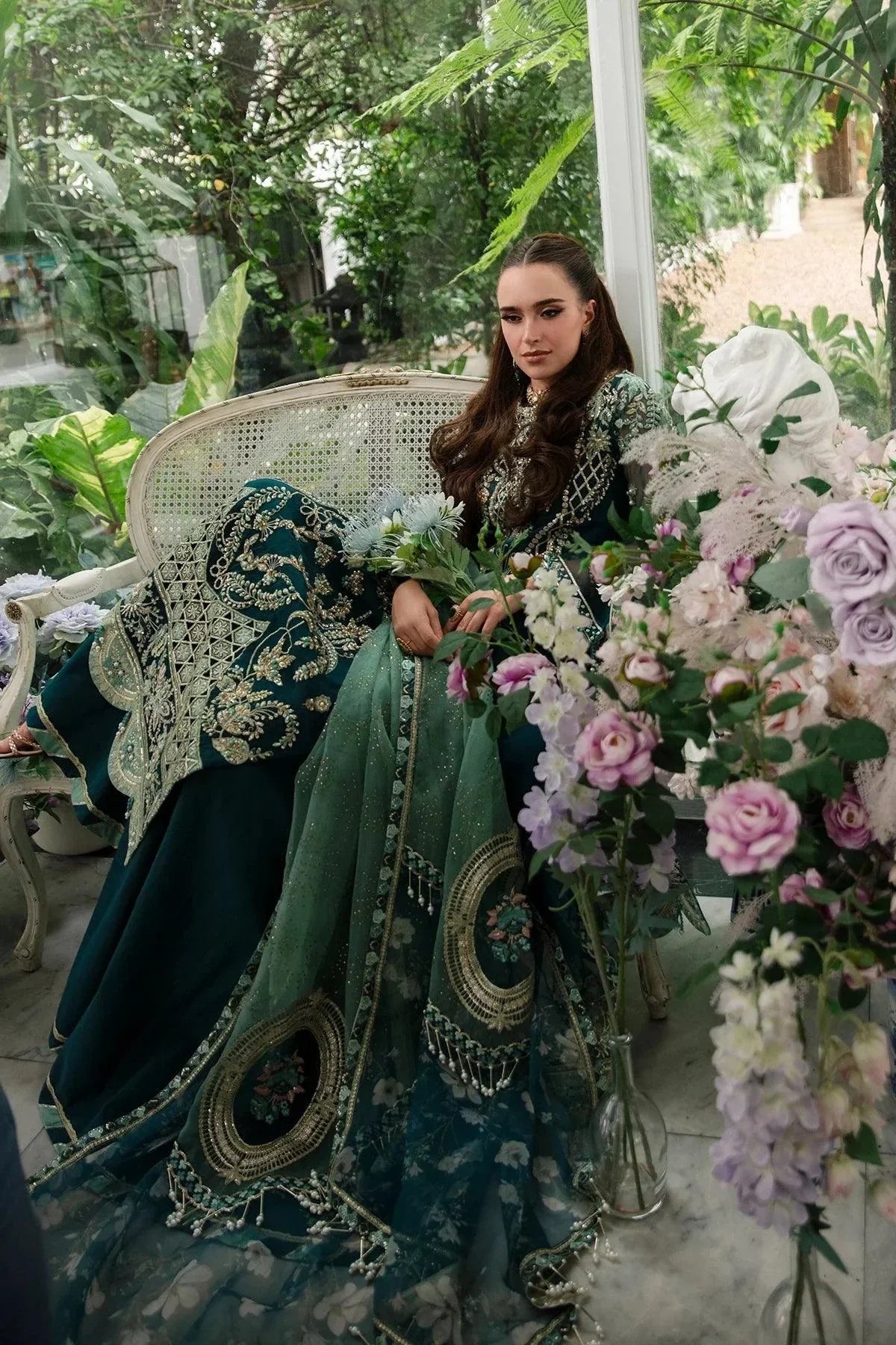 AJR Couture | Alif Luxury Wedding Formals 23 | Teal by AJR Couture - House of Maryam