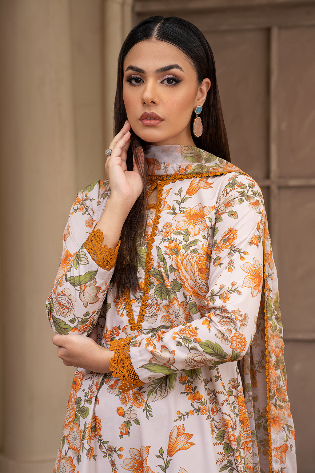 Zarif | Prints 24 | ZPR 05 ELLIE by Designer Zarif - House of Maryam - Pakistani Designer Ethnic Wear in {{ shop.shopifyCountryName }}