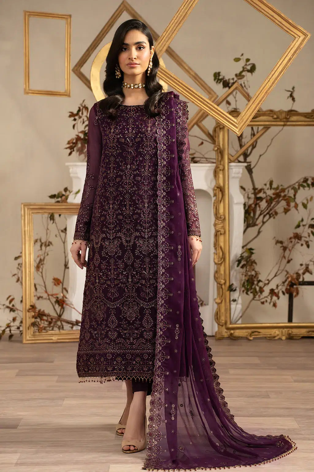 Zarif | Naqsh Festive Formals 23 | ZRN 04 NEEMAL by Designer Zarif - House of Maryam - Pakistani Designer Ethnic Wear in {{ shop.shopifyCountryName }}