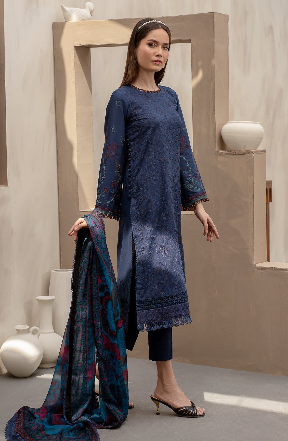 Zarif | Festive Lawn | ZFL 08 SEEMAL -  Zarif Luxury - Original Designer Dress - House of Maryam
